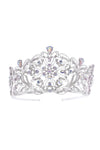 Blooming Flower Bud Rhinestone Tiara