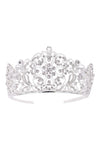 Blooming Flower Bud Rhinestone Tiara