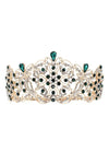 Blooming Flower Bud Rhinestone Tiara