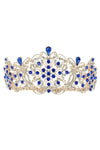 Blooming Flower Bud Rhinestone Tiara