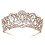Oval Pear Vine Theme Rhinestone Tiara