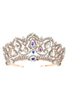 Oval Pear Vine Theme Rhinestone Tiara