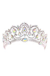 Oval Pear Vine Theme Rhinestone Tiara