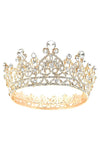 Flower Queen Theme Rhinestone Tiara Crown
