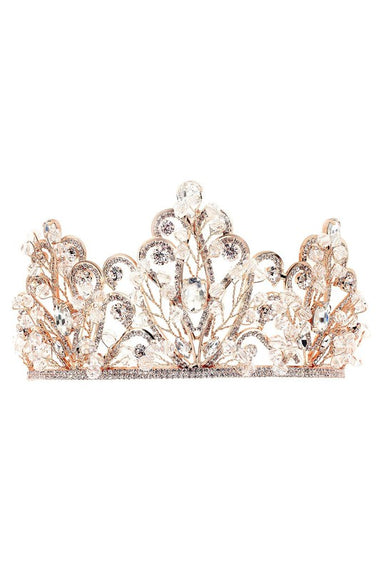 Floral Wreath Lightweight Handmade Crystal Tiara