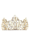 Floral Wreath Lightweight Handmade Crystal Tiara