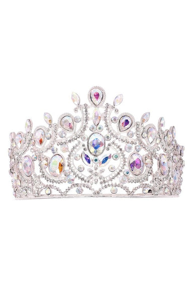 Baroque Rhinestone Pageant Adjustable Tiara