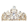 Flower Oblong Rhinstone Casting Tiara