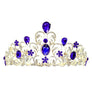 Flower Oblong Rhinstone Casting Tiara