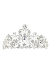 Flower Oblong Rhinstone Casting Tiara