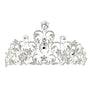 Flower Oblong Rhinstone Casting Tiara