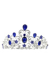 Flower Oblong Rhinstone Casting Tiara