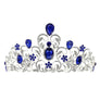Flower Oblong Rhinstone Casting Tiara
