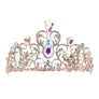 Flower Oblong Rhinstone Casting Tiara