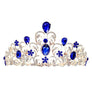 Flower Oblong Rhinstone Casting Tiara