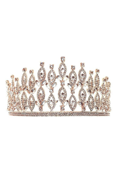 Bloom with Leaves CZ Tiara