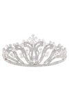 Star CZ Point Symmetric Rhinestone Tiara