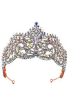 3 3/4 inch high Main Flower RhinestoneBridal Tiara