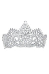 3 3/4 inch high Main Flower RhinestoneBridal Tiara