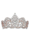 3 3/4 inch high Main Flower RhinestoneBridal Tiara