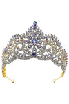 3 3/4 inch high Main Flower RhinestoneBridal Tiara