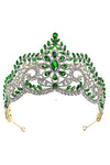 3 3/4 inch high Main Flower RhinestoneBridal Tiara