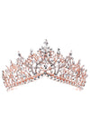 Rised V Bottom Rhinestone Tiara