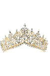 Rised V Bottom Rhinestone Tiara