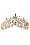 Rised V Bottom Rhinestone Tiara