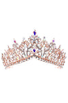 Rised V Bottom Rhinestone Tiara