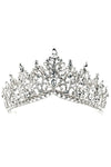 Rised V Bottom Rhinestone Tiara