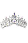 Rised V Bottom Rhinestone Tiara