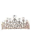 Pear top lines Rhinestone Tiara