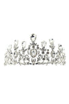 Pear top lines Rhinestone Tiara