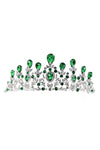 Pear top lines Rhinestone Tiara