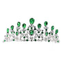 Pear top lines Rhinestone Tiara