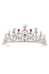 Pear top lines Rhinestone Tiara