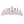 Pear top lines Rhinestone Tiara