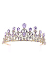 Pear top lines Rhinestone Tiara