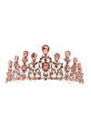 Pear top lines Rhinestone Tiara