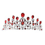 Pear top lines Rhinestone Tiara
