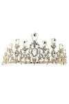 Pear top lines Rhinestone Tiara