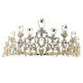 Pear top lines Rhinestone Tiara