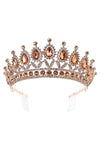 Flowers Casting Rhinestone Tiara