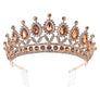 Flowers Casting Rhinestone Tiara