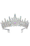 High princess tower Rhinestone Tiara