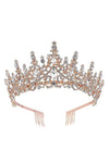 High princess tower Rhinestone Tiara