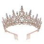 High princess tower Rhinestone Tiara