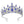 High princess tower Rhinestone Tiara