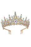 High princess tower Rhinestone Tiara